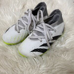 Reebok Kids White,Neon Soccer Sneakers